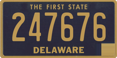 DE license plate 247676