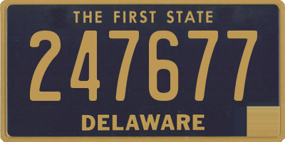 DE license plate 247677