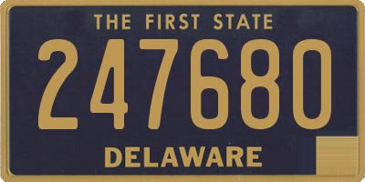 DE license plate 247680