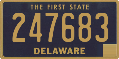 DE license plate 247683