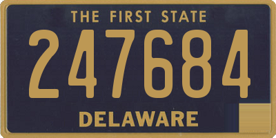 DE license plate 247684