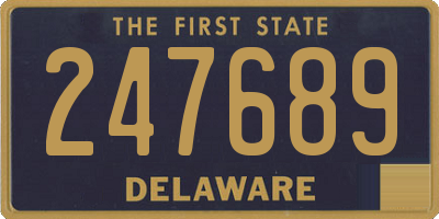 DE license plate 247689