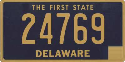 DE license plate 24769