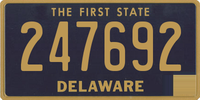 DE license plate 247692