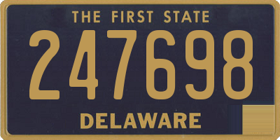 DE license plate 247698