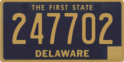 DE license plate 247702