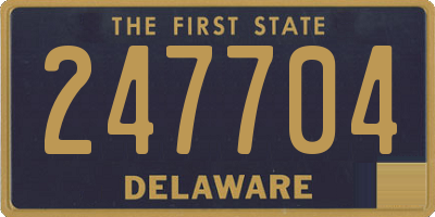 DE license plate 247704