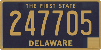 DE license plate 247705