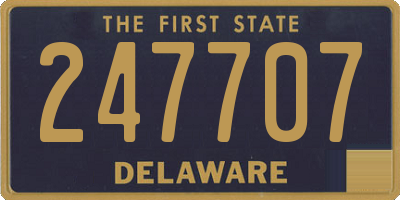 DE license plate 247707