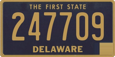 DE license plate 247709