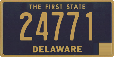 DE license plate 24771