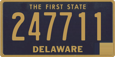 DE license plate 247711