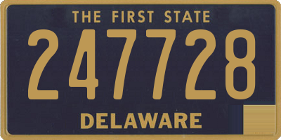 DE license plate 247728