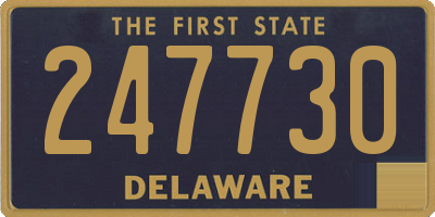 DE license plate 247730