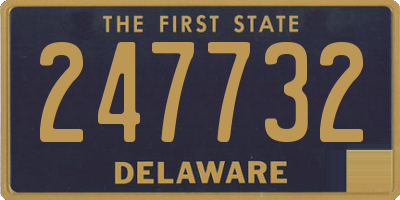 DE license plate 247732