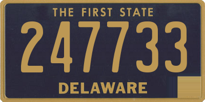 DE license plate 247733
