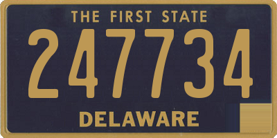 DE license plate 247734