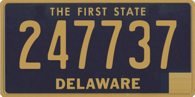 DE license plate 247737