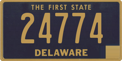 DE license plate 24774