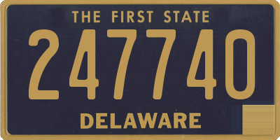DE license plate 247740