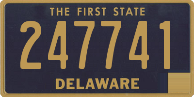 DE license plate 247741