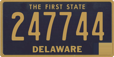 DE license plate 247744