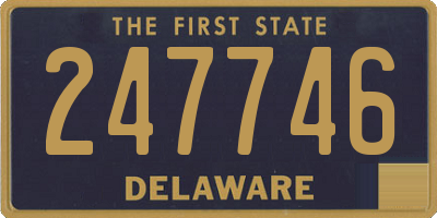 DE license plate 247746