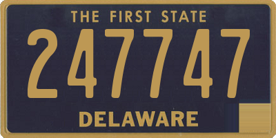 DE license plate 247747