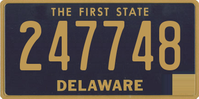 DE license plate 247748