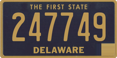 DE license plate 247749