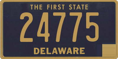 DE license plate 24775