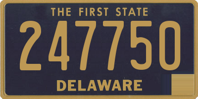 DE license plate 247750