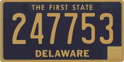 DE license plate 247753