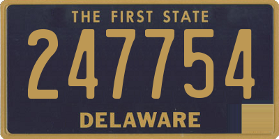 DE license plate 247754