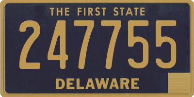DE license plate 247755