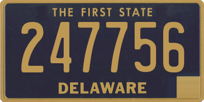 DE license plate 247756
