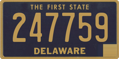 DE license plate 247759