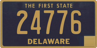 DE license plate 24776