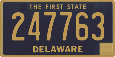 DE license plate 247763