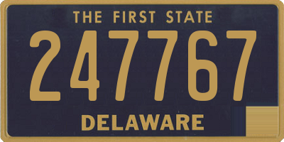 DE license plate 247767