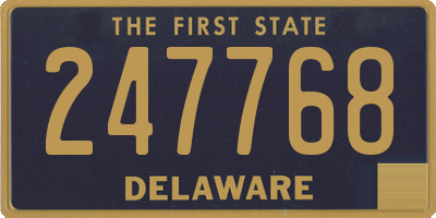 DE license plate 247768