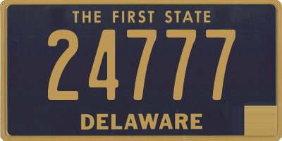 DE license plate 24777