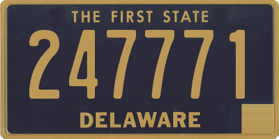 DE license plate 247771