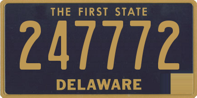 DE license plate 247772
