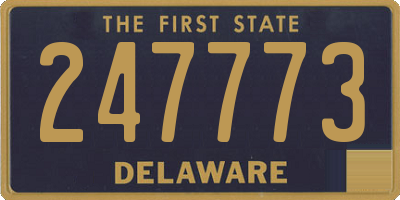 DE license plate 247773