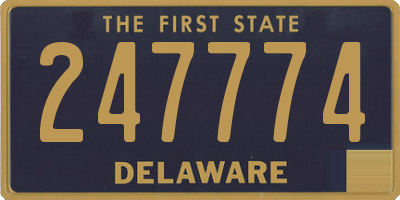 DE license plate 247774