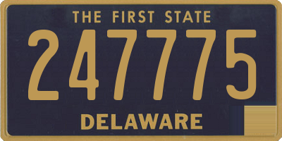 DE license plate 247775