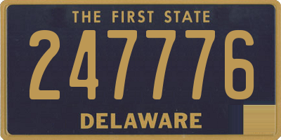 DE license plate 247776