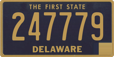 DE license plate 247779