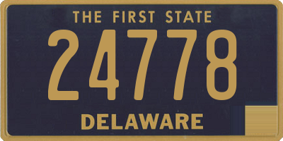 DE license plate 24778